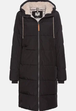 Damen Camel Active Jacken & Westen^Langer Puffermantel mit gefütterter Kapuze