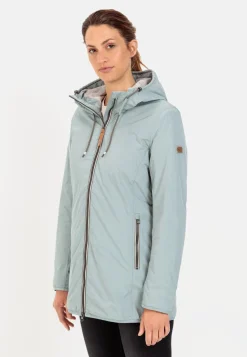 Damen Camel Active Jacken & Westen^Langer Windbreaker mit weichem Plüschfutter
