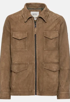 Herren Camel Active Jacken & Westen^Leder Blouson mit Liegekragen