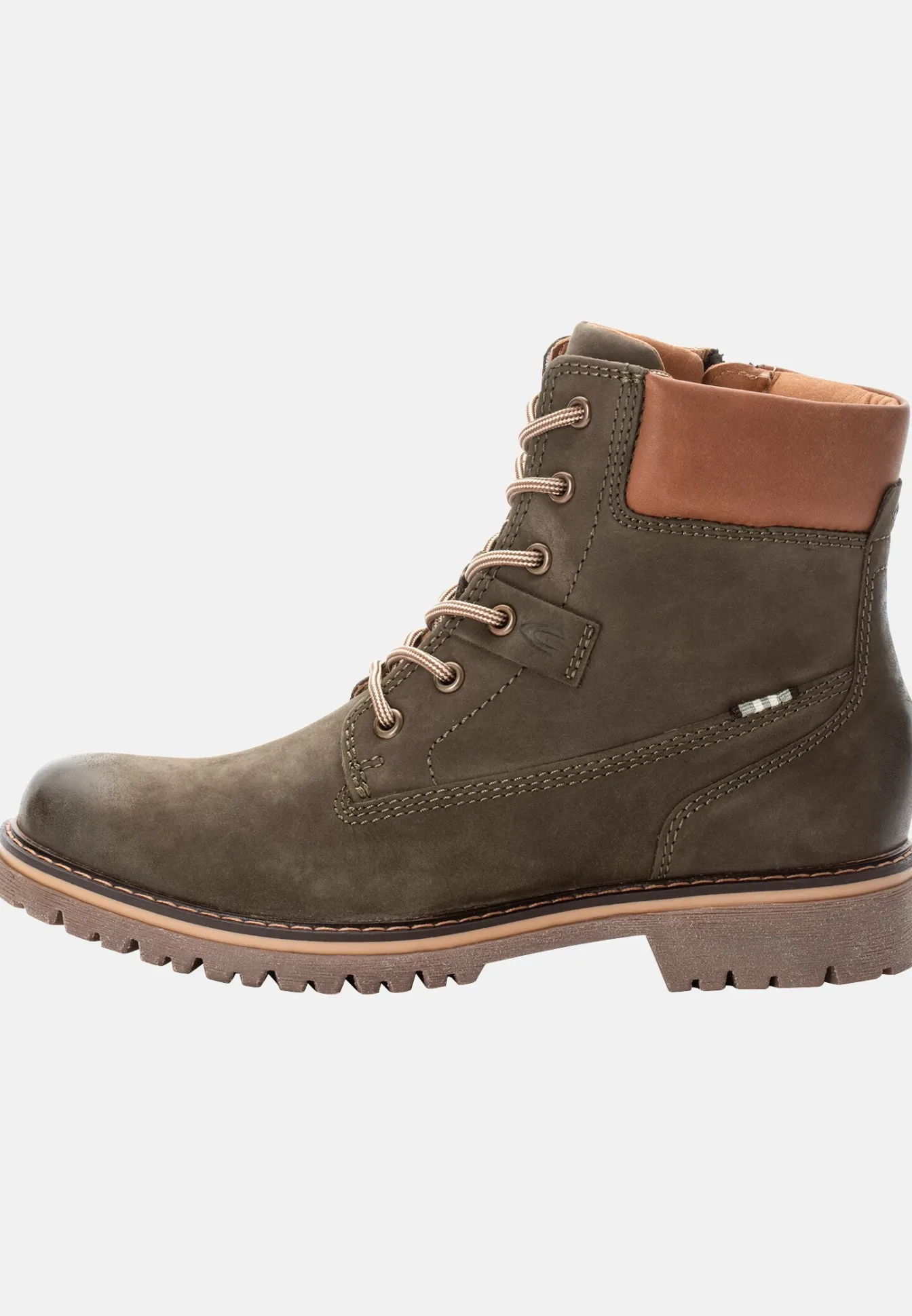 Damen Camel Active Stiefel & Boots^Leder Schnürstiefel mit warmem Wollfutter
