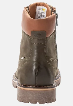 Damen Camel Active Stiefel & Boots^Leder Schnürstiefel mit warmem Wollfutter