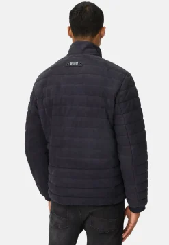 Herren Camel Active Jacken & Westen^Lederjacke mit Stehkragen und Brusttasche