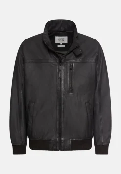 Herren Camel Active Jacken & Westen^Lederjacke mit Stehkragen