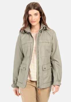 Damen Camel Active Jacken & Westen^Leichte Jacke aus reiner Baumwolle im Vintage Look