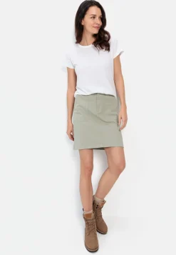 Damen Camel Active Röcke^Leichter Jeans Rock aus Baumwollmix