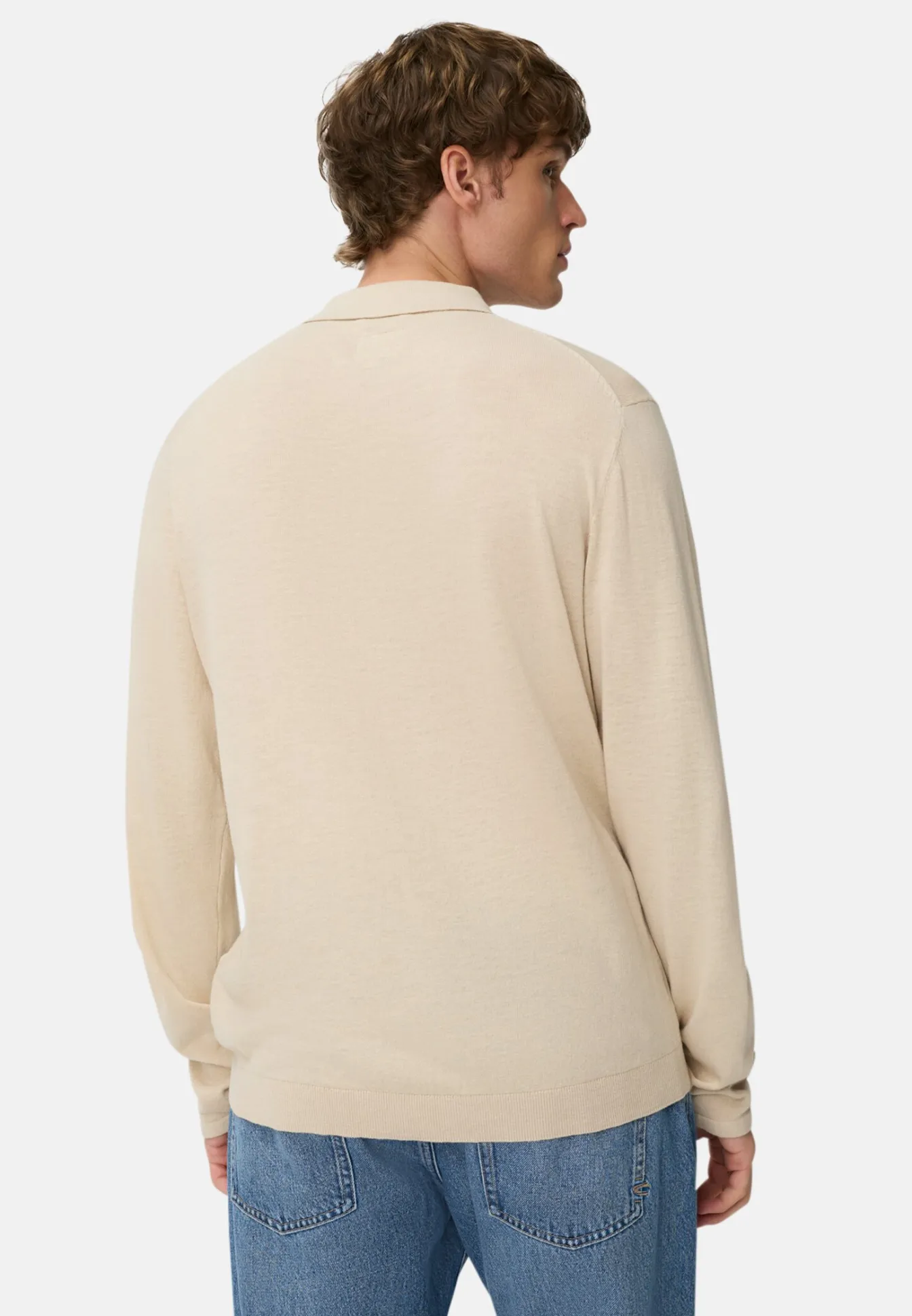 Herren Camel Active T-Shirts & Polos^Leichtes Langarm Polo aus reiner Baumwolle