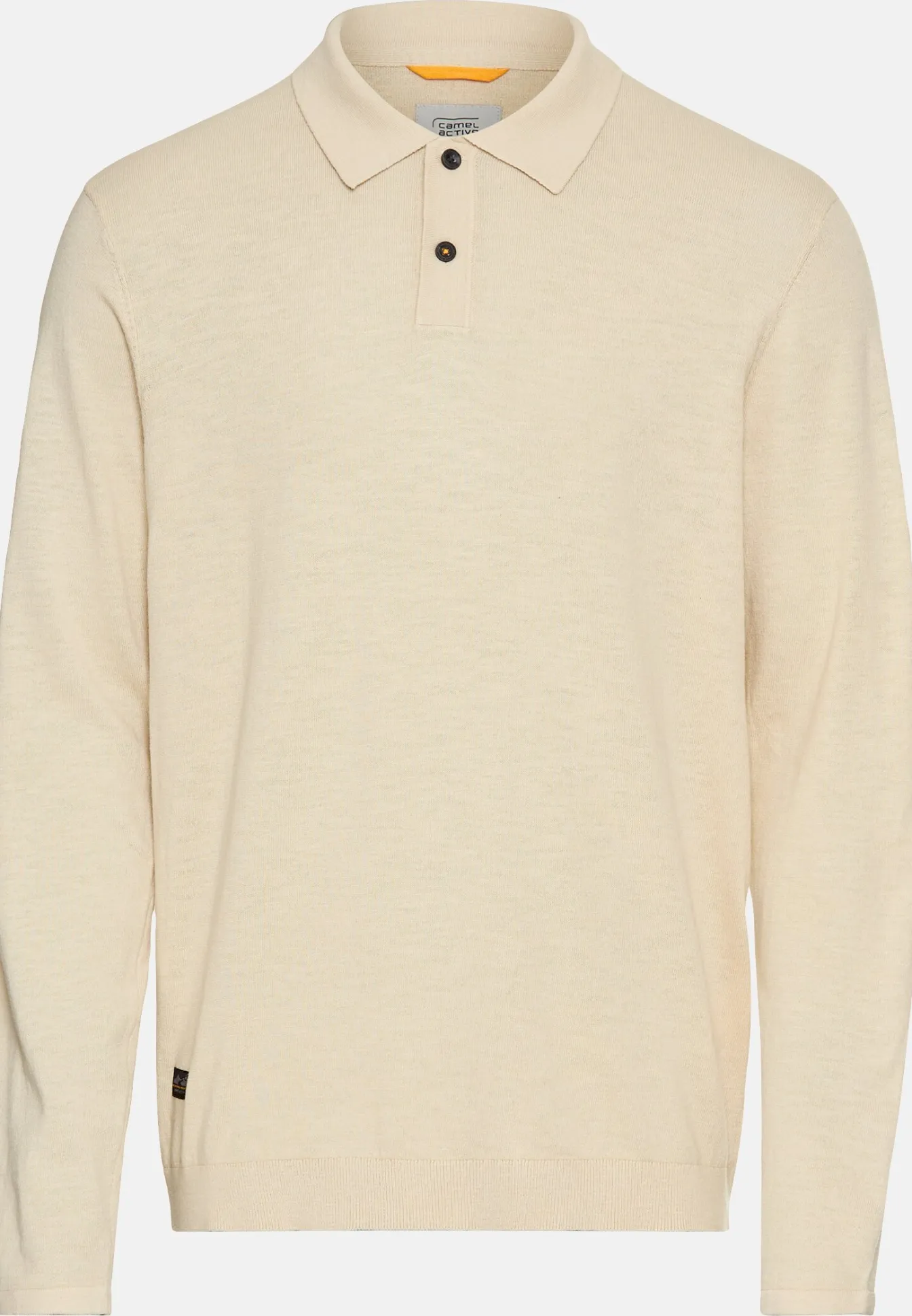 Herren Camel Active T-Shirts & Polos^Leichtes Langarm Polo aus reiner Baumwolle