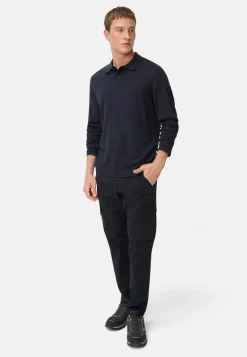 Herren Camel Active T-Shirts & Polos^Leichtes Langarm Polo aus reiner Baumwolle