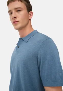 Herren Camel Active T-Shirts & Polos^Leichtes Strick-Polo aus reiner Baumwolle