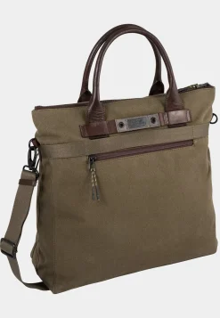 Damen Camel Active Taschen & Rucksäcke^LEWIS Umhängetasche aus Canvas und Leder im Herritage Look