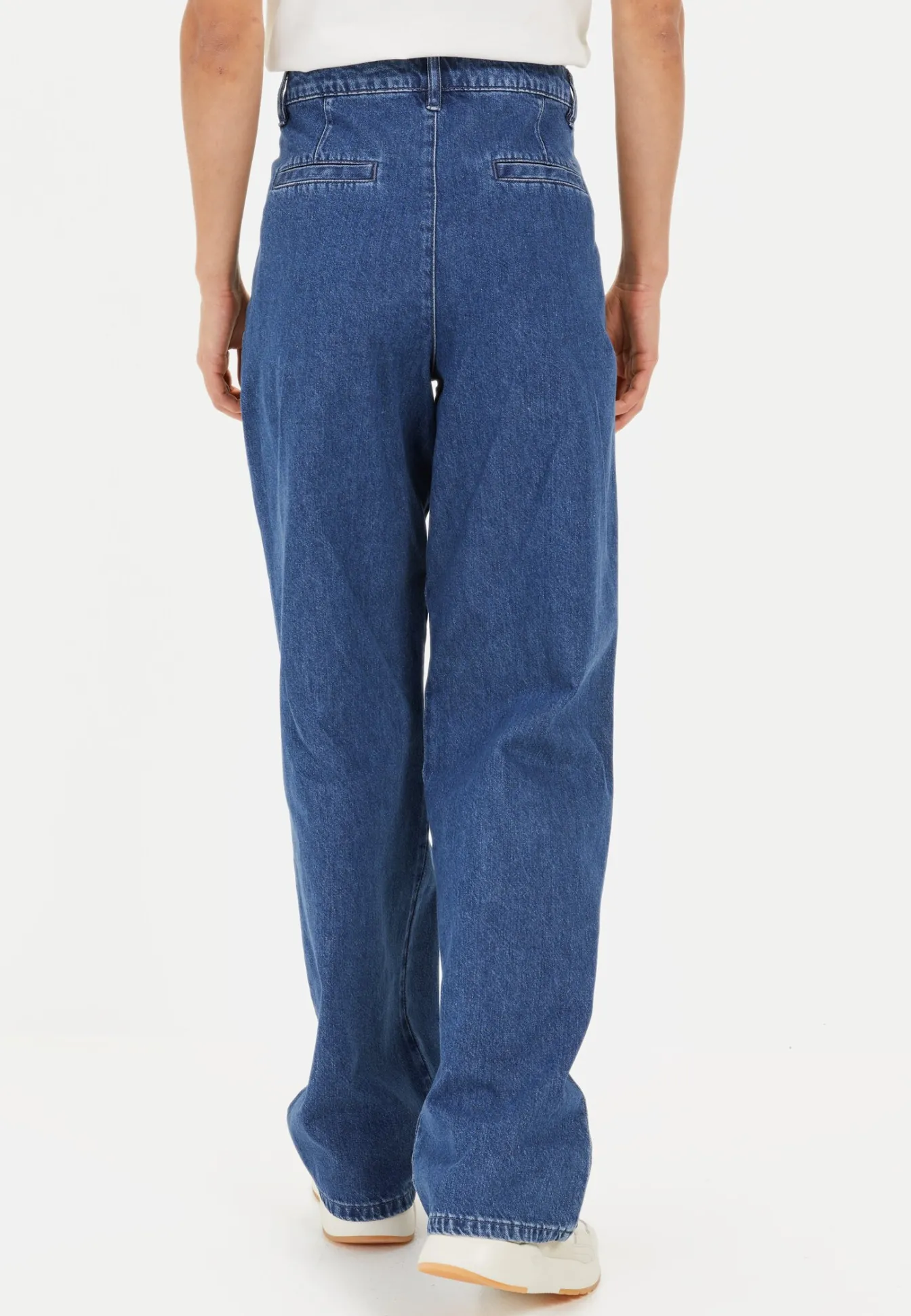 Damen Camel Active Hosen^Loose Fit Denim aus reiner Baumwolle