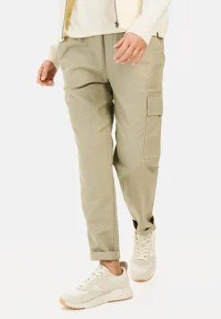 Damen Camel Active Hosen^Loose Fit Hose aus Leinenmix