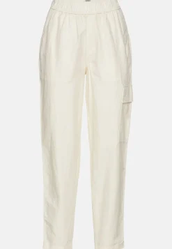 Damen Camel Active Hosen^Loose Fit Hose aus Leinenmix