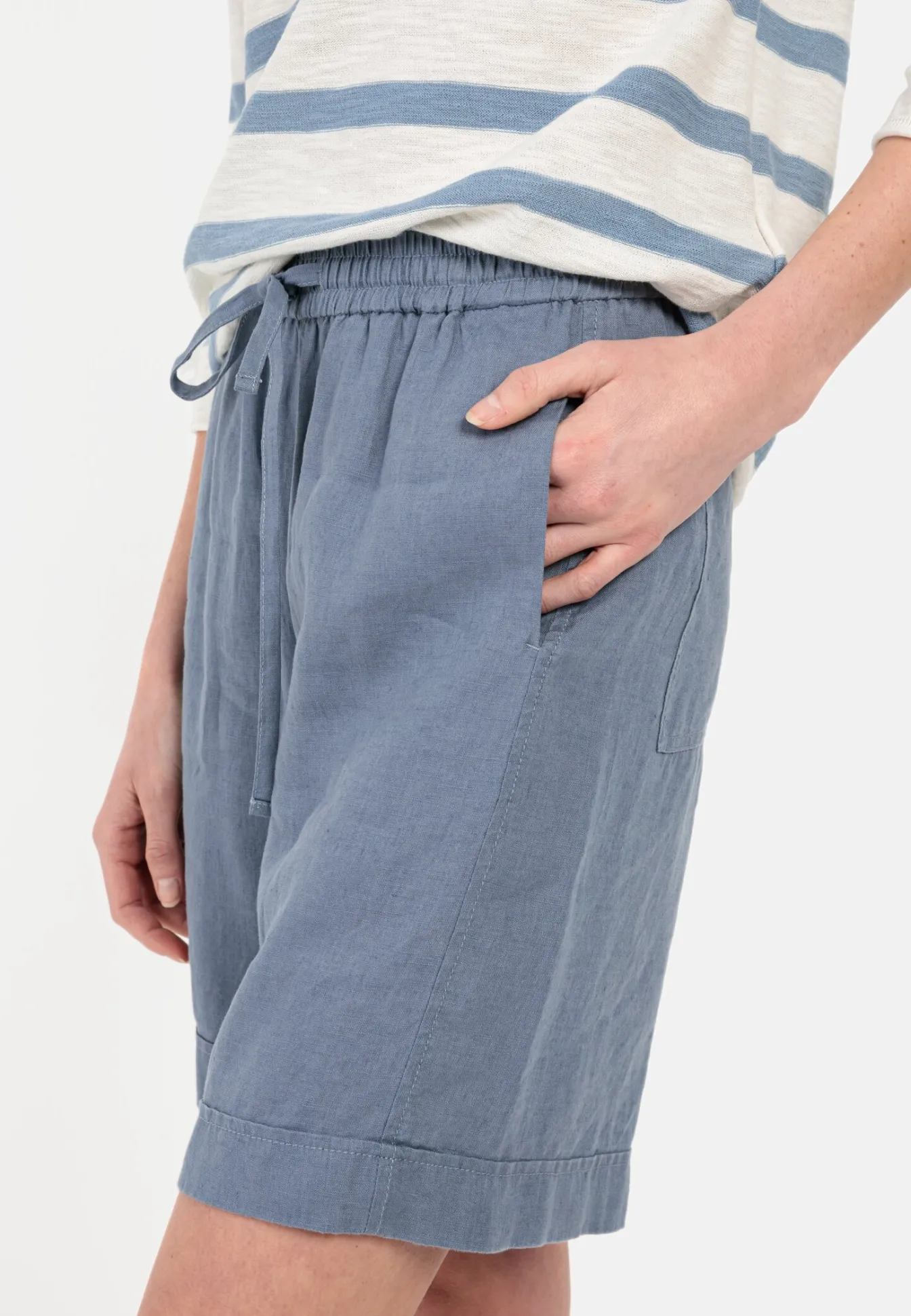 Damen Camel Active Hosen^Loose Fit Leinenshorts