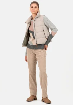 Damen Camel Active Hosen^Loose Fit Softcordhose aus Baumwolle