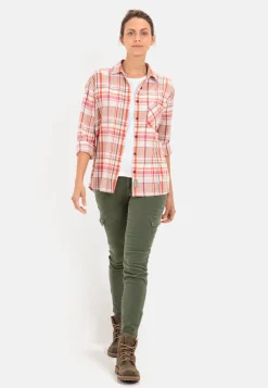 Damen Camel Active Blusen^Lässige Flanellbluse im Karomuster