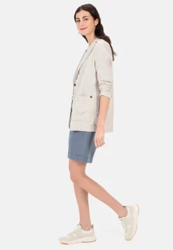 Damen Camel Active Jacken & Westen^Lässiger Blazer im Leinenmix