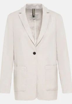 Damen Camel Active Jacken & Westen^Lässiger Blazer im Leinenmix