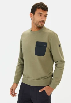 Herren Camel Active Sweatshirts & Hoodies^Lässiges Sweatshirt mit Kontrasttasche