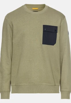 Herren Camel Active Sweatshirts & Hoodies^Lässiges Sweatshirt mit Kontrasttasche