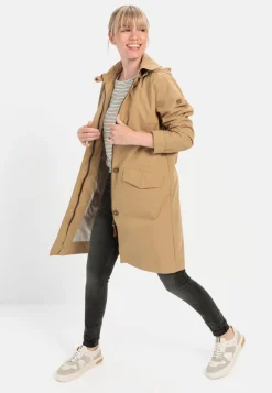 Damen Camel Active Jacken & Westen^Mantel aus Baumwollmix