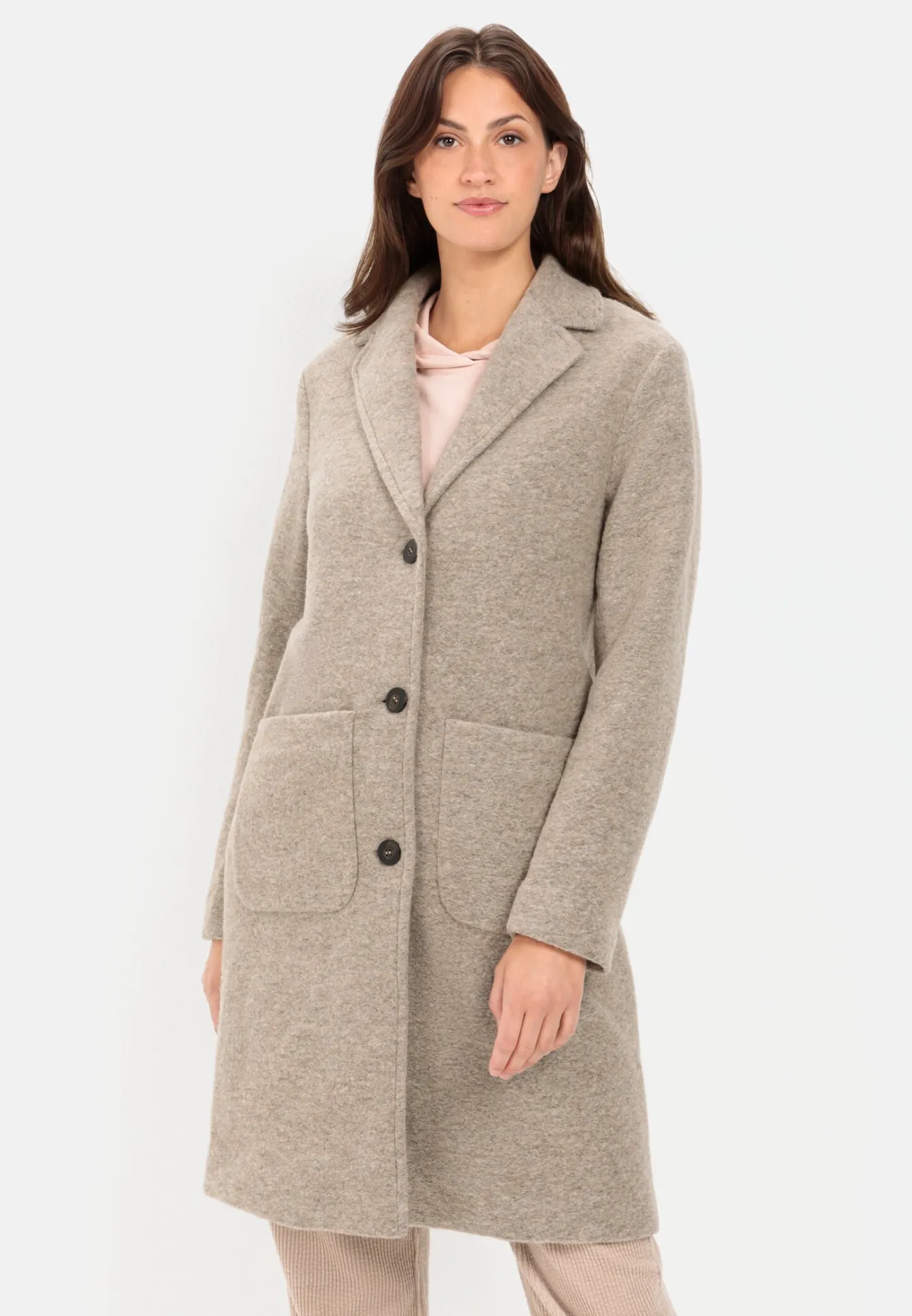 Damen Camel Active Jacken & Westen^Mantel aus einem warmen Wollmix