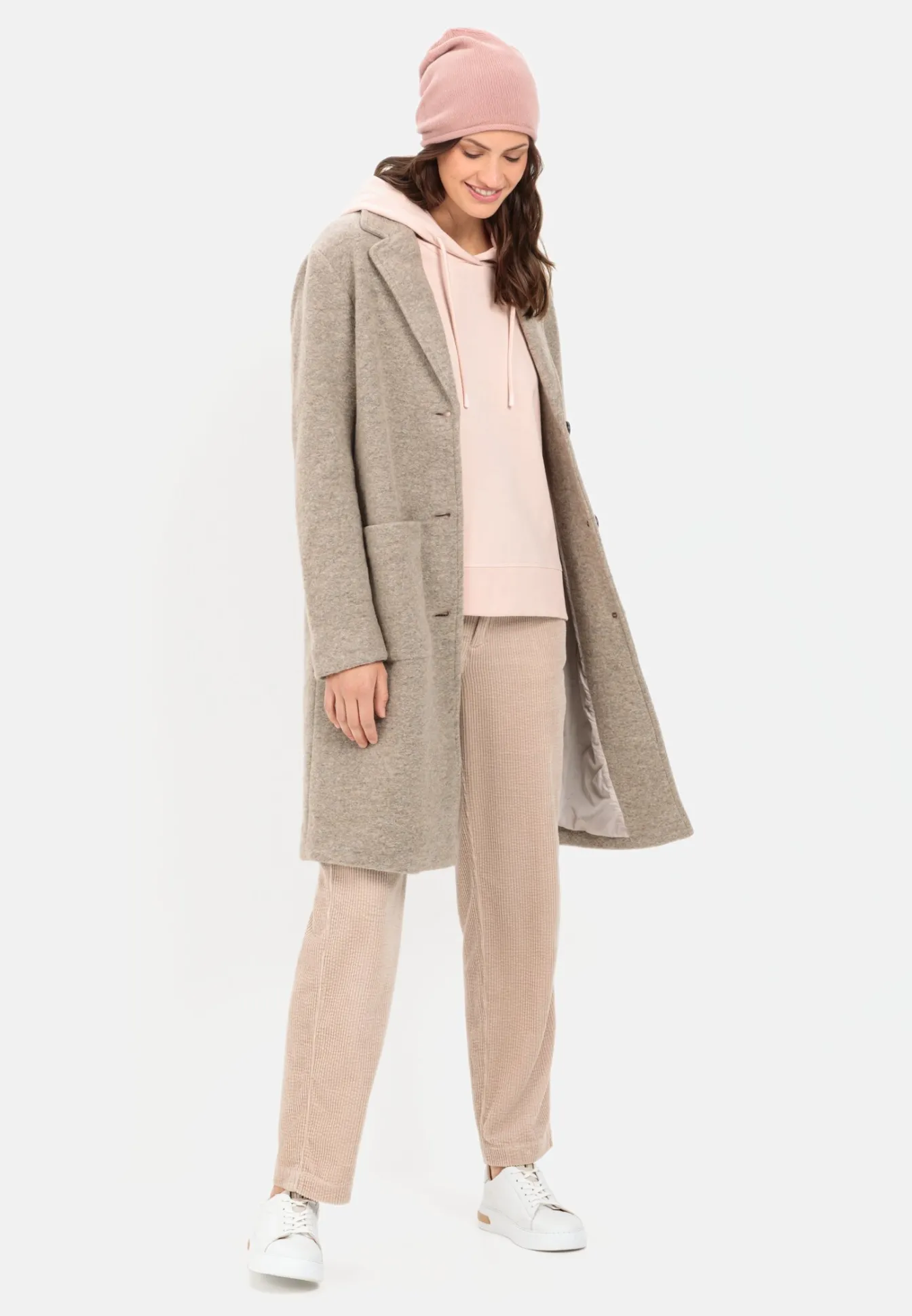 Damen Camel Active Jacken & Westen^Mantel aus einem warmen Wollmix