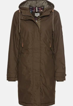 Damen Camel Active Jacken & Westen^Mantel mit fester Kapuze
