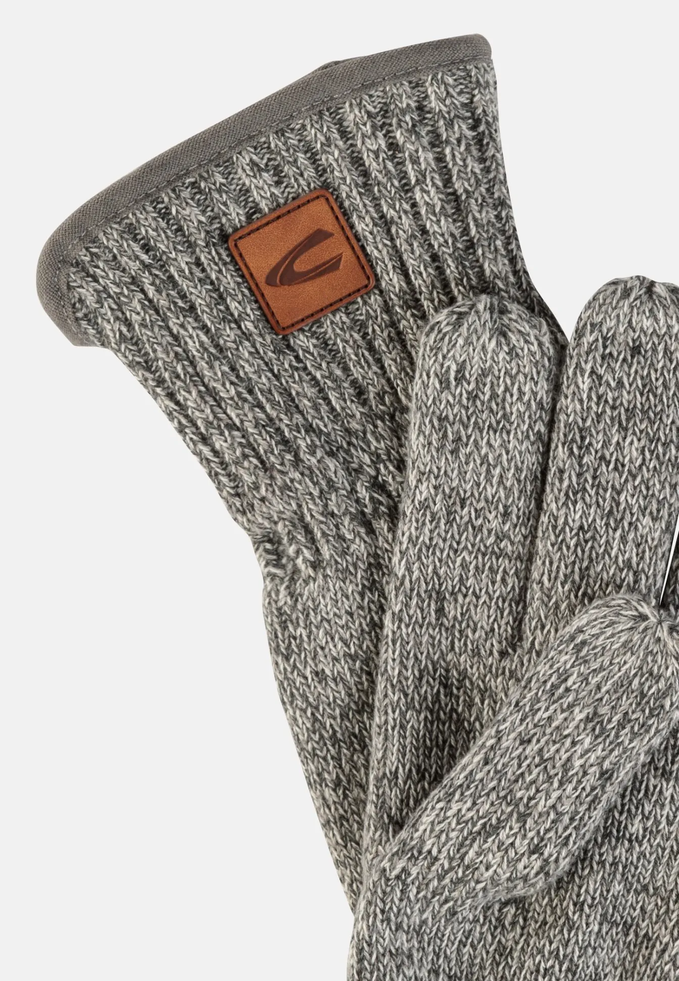 Herren Camel Active Handschuhe^Melierte Strickhandschuhe mit warmen Futter