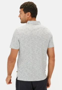 Herren Camel Active T-Shirts & Polos^Meliertes Kurzarm Poloshirt aus Baumwolle