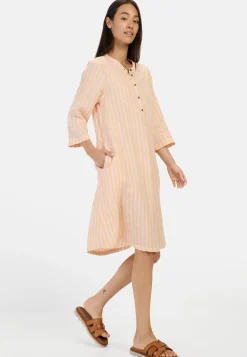Damen Camel Active Kleider^Mittellanges Kleid mit Rückenfalte