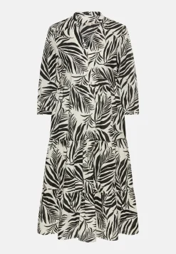 Damen Camel Active Kleider^Mittellanges Sommerkleid mit Allover-Print