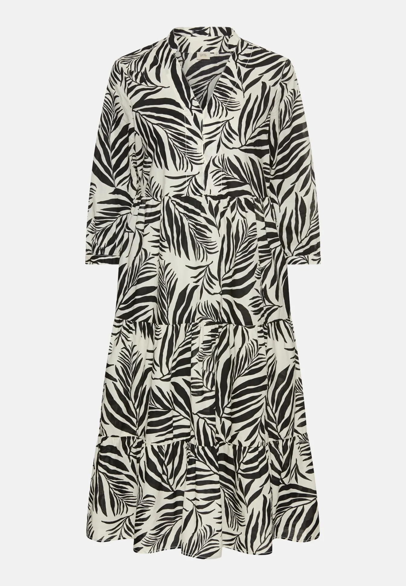 Damen Camel Active Kleider^Mittellanges Sommerkleid mit Allover-Print