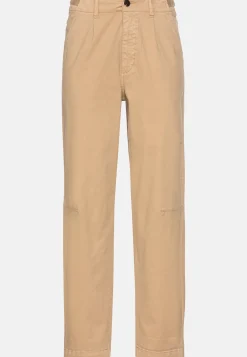 Damen Camel Active Hosen^Mom Fit Chino