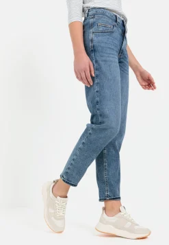 Damen Camel Active Hosen^Mom Fit 5-Pocket Jeans