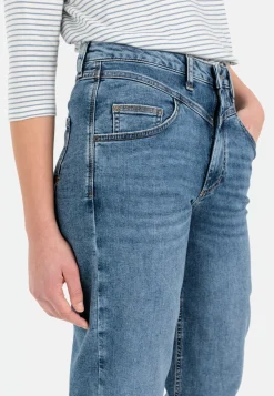 Damen Camel Active Hosen^Mom Fit 5-Pocket Jeans