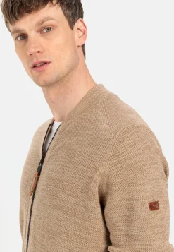 Herren Camel Active Pullover & Cardigan^Mouliné Strickjacke aus zertifiziertem Organic Cotton