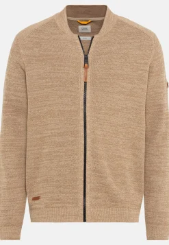 Herren Camel Active Pullover & Cardigan^Mouliné Strickjacke aus zertifiziertem Organic Cotton