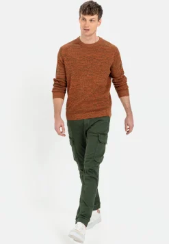 Herren Camel Active Pullover & Cardigan^Mouliné Strickpullover aus zertifiziertem Organic Cotton