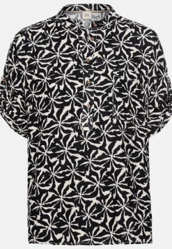 Damen Camel Active Blusen^Musselin-Schlupfbluse im Allover-Print