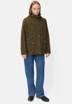 Damen Camel Active Jacken & Westen^Outdoor Jacke mit abnehmbarer Kapuze und Kordkragen