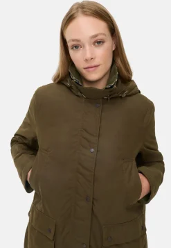 Damen Camel Active Jacken & Westen^Outdoor Jacke mit abnehmbarer Kapuze und Kordkragen