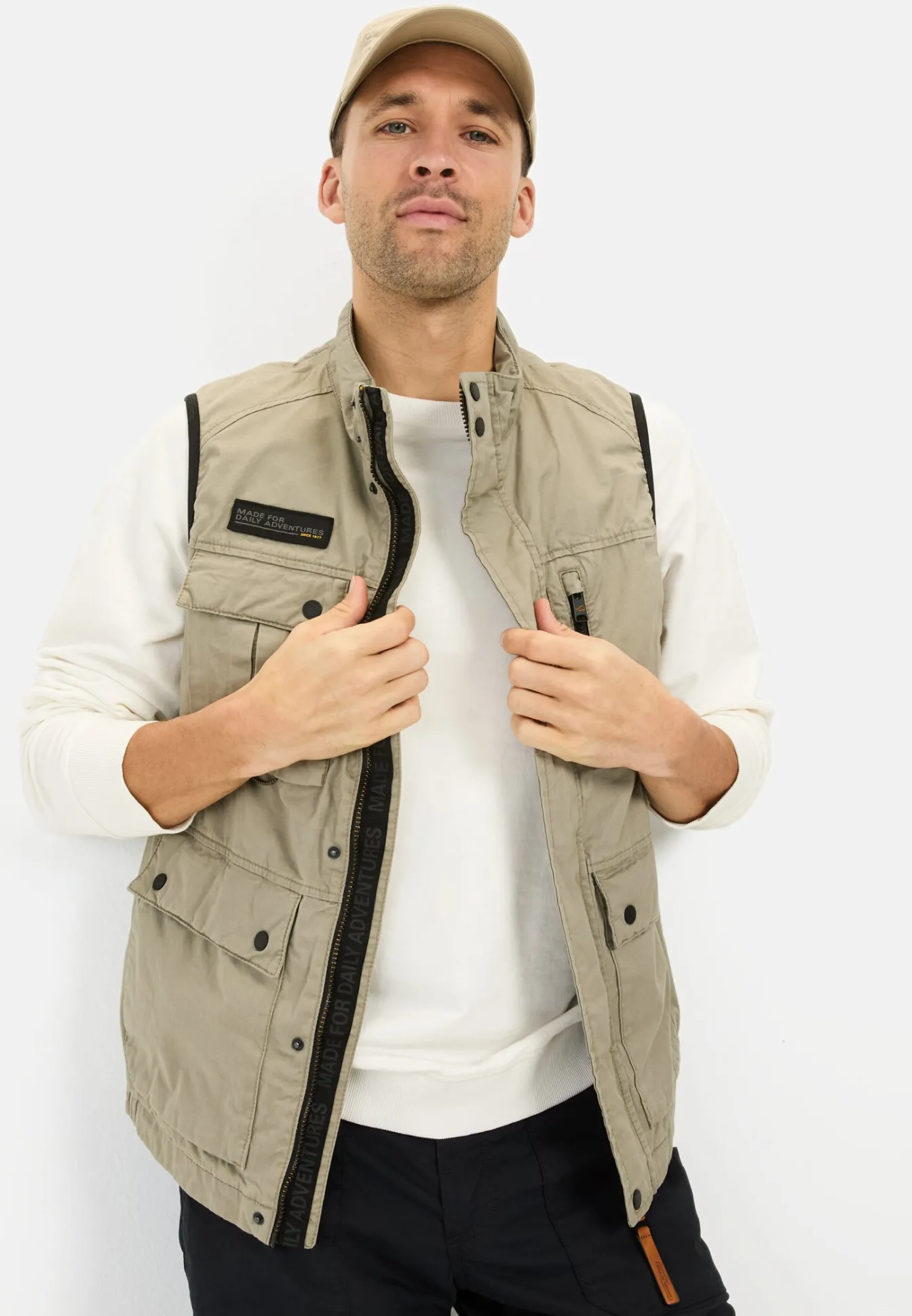 Herren Camel Active Jacken & Westen^Outdoor-Weste mit Stehkragen