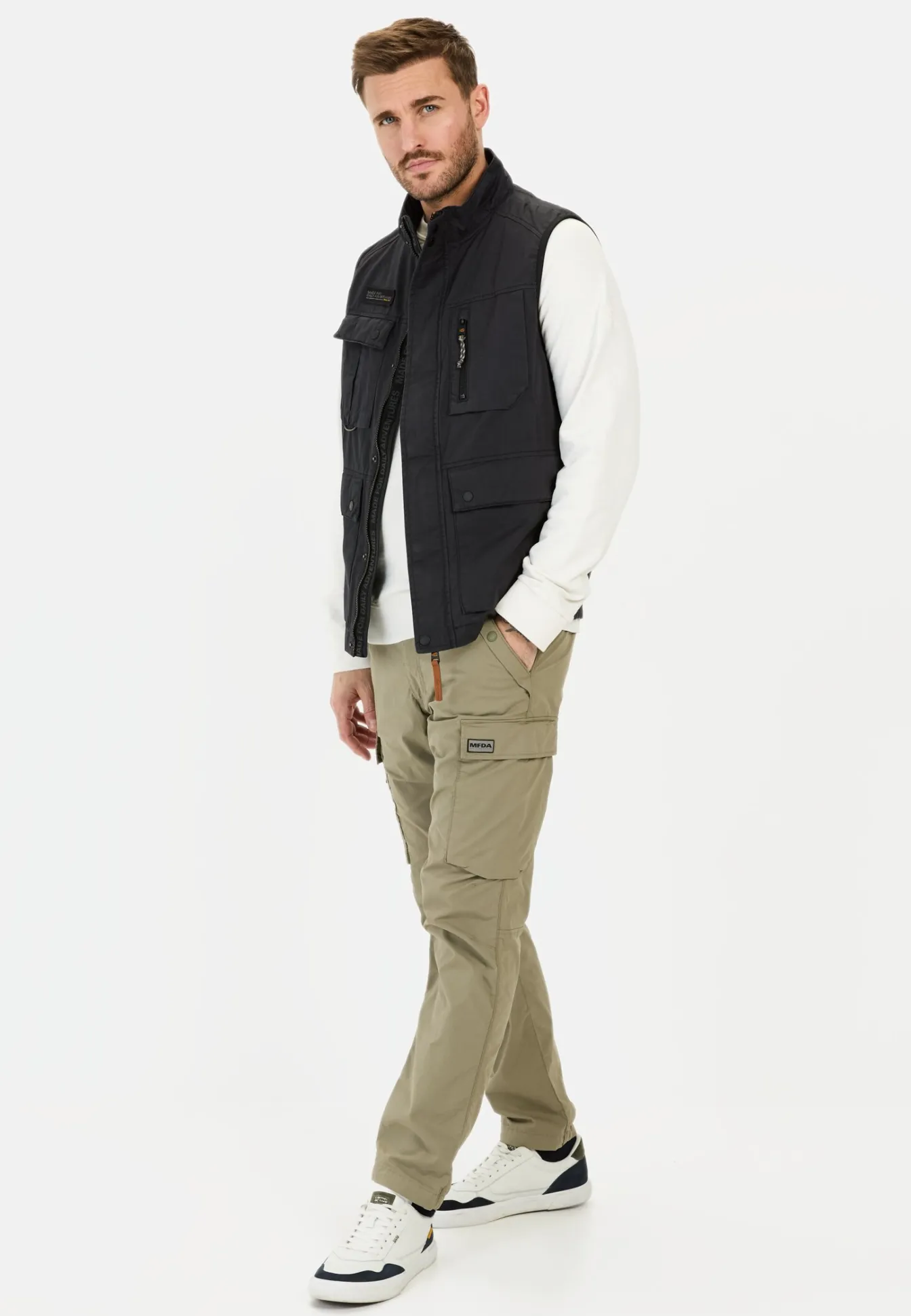 Herren Camel Active Jacken & Westen^Outdoor-Weste mit Stehkragen