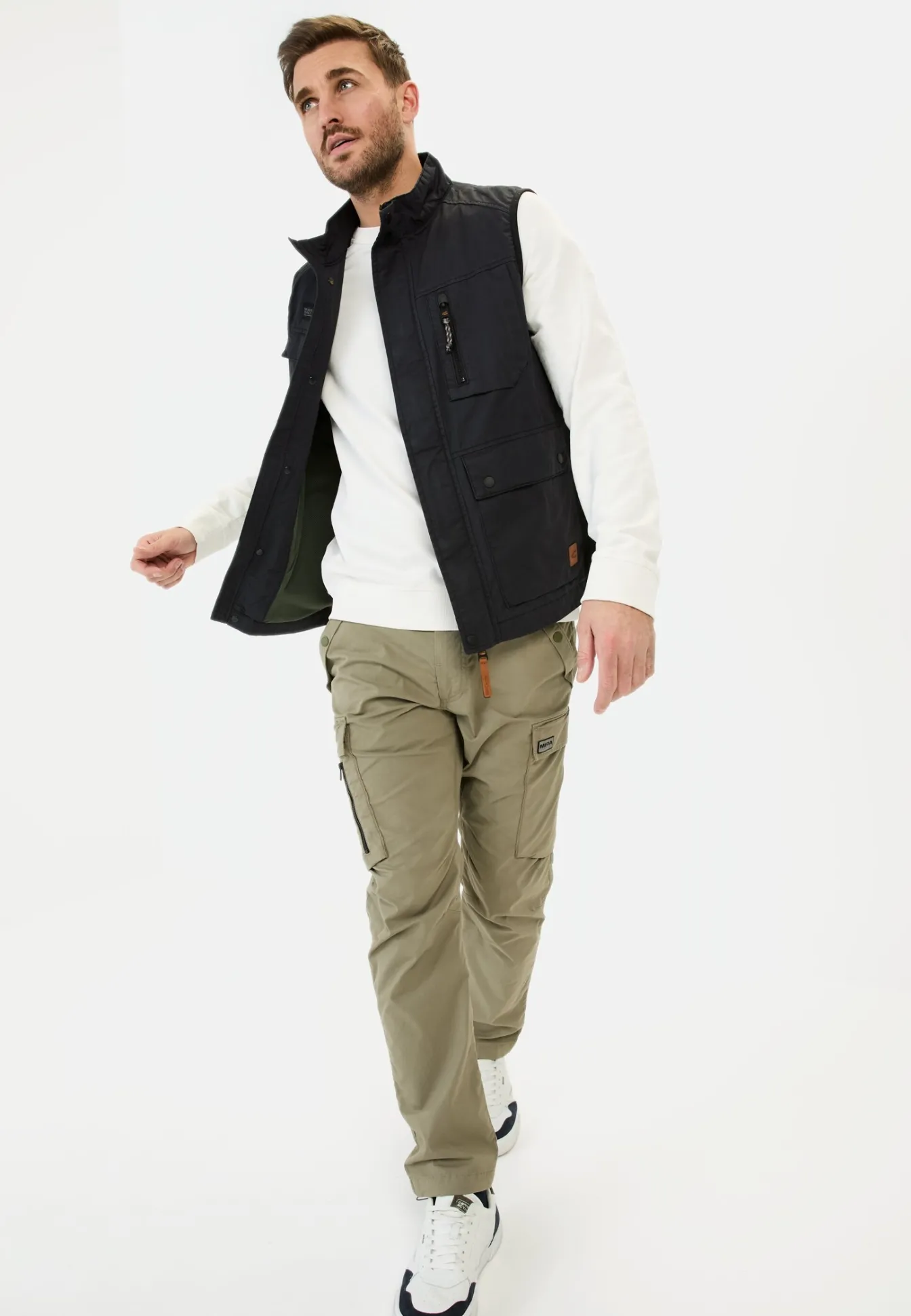 Herren Camel Active Jacken & Westen^Outdoor-Weste mit Stehkragen