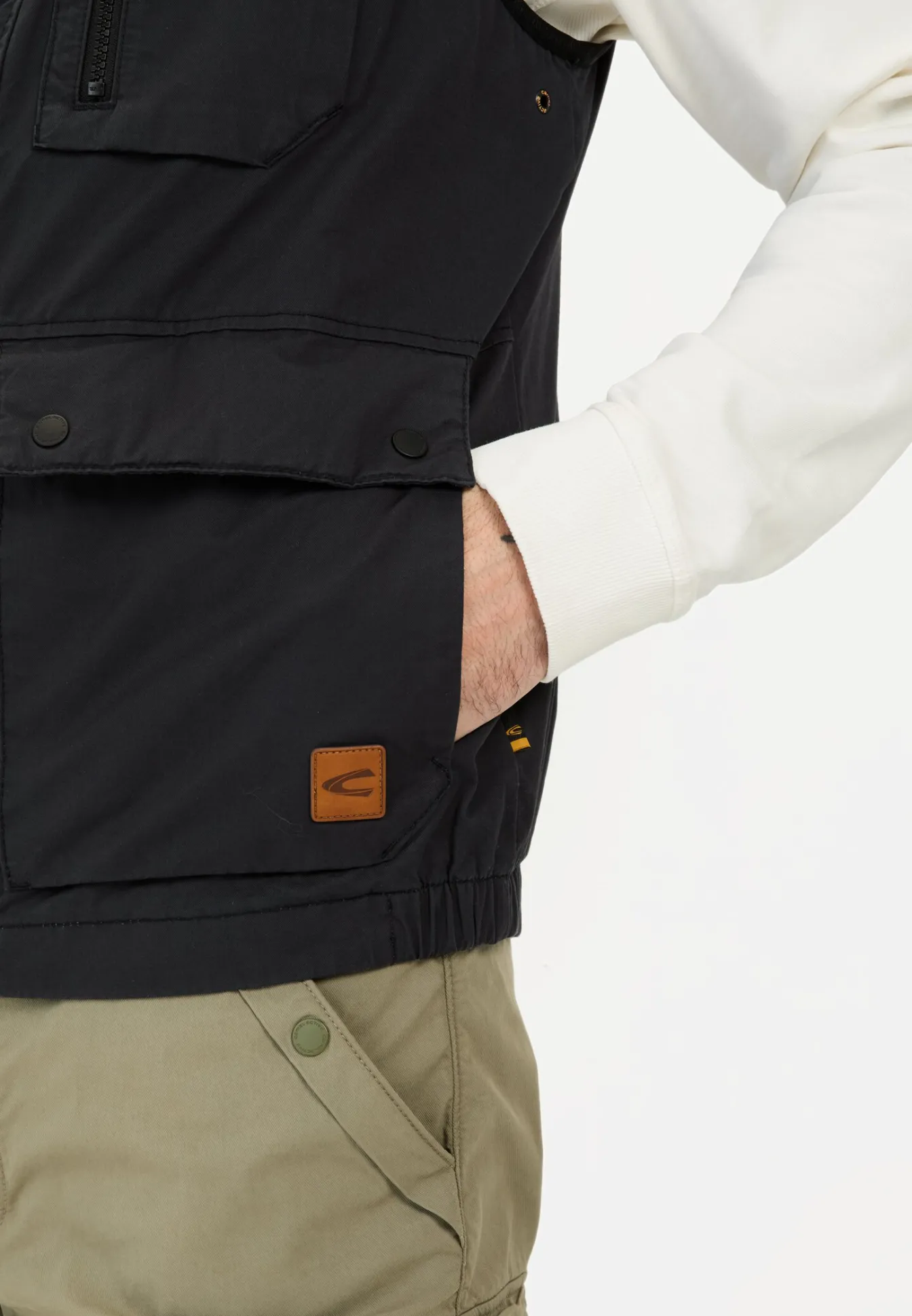 Herren Camel Active Jacken & Westen^Outdoor-Weste mit Stehkragen
