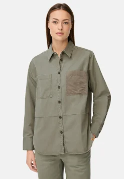 Damen Camel Active Overshirts^Overshirt aus Baumwoll-Lyocell-Mix