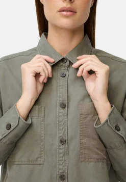 Damen Camel Active Overshirts^Overshirt aus Baumwoll-Lyocell-Mix