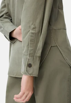 Damen Camel Active Overshirts^Overshirt aus Baumwoll-Lyocell-Mix
