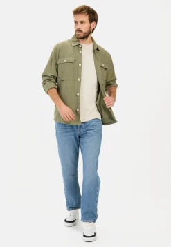 Herren Camel Active Overshirts^Overshirt aus Leinen-Baumwoll-Mix